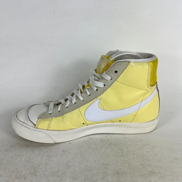 Nike Blazer Mid 77 Sneakers Women's 8.5 Yellow White Running Shoes CZ0363-700 - Picture 6 of 9